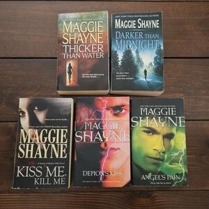 Maggie Shayne Danger After Dawn & Wings in the Night Series 5 Book Paperback Lot
